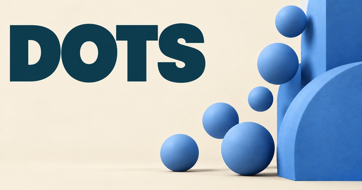 Illustration éditoriale abstraite générée par IA sur « Dot plot : médiane, dispersion et précision ». Ce ne sont pas des cours historiques.