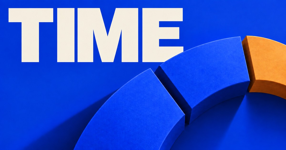 Illustration éditoriale abstraite générée par IA sur « Unités de temps : M1, H1, D1 et durée réelle ». Ce ne sont pas des cours historiques.