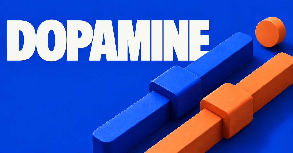 Illustration éditoriale abstraite générée par IA sur « Dopamine et trading : comportements observés, causes à vérifier ». Ce ne sont pas des cours historiques.