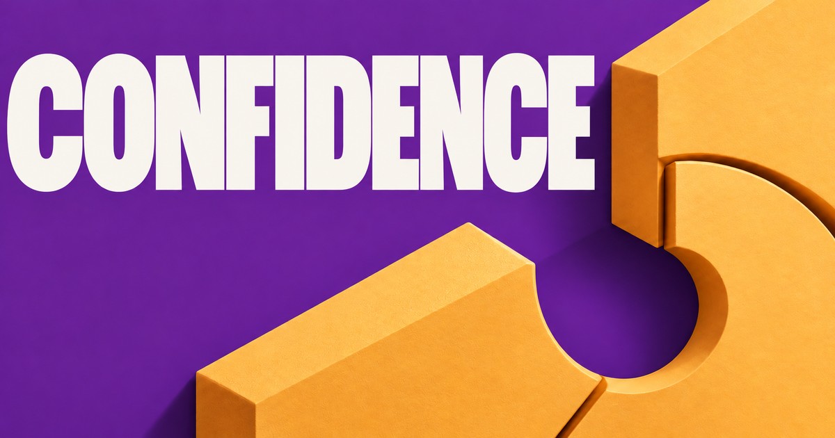Illustration éditoriale abstraite générée par IA sur « Confiance du trader : preuves, séries et bonnes unités ». Ce ne sont pas des cours historiques.