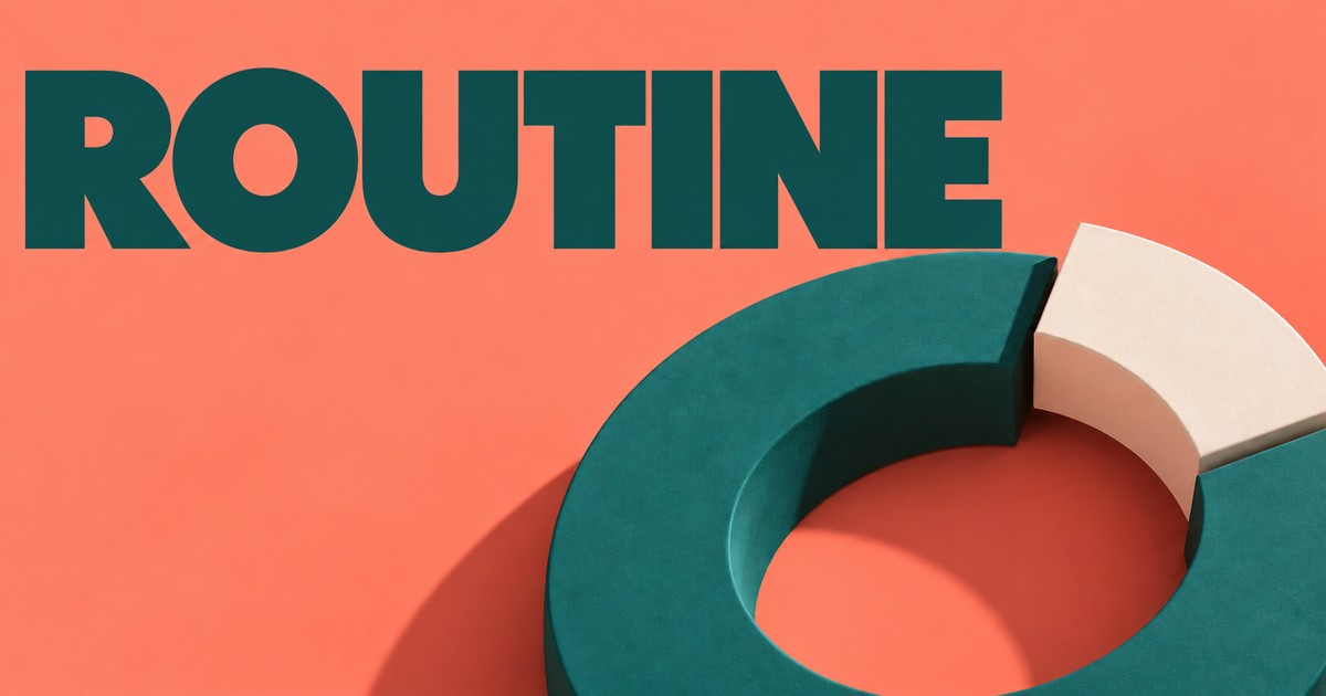 Illustration éditoriale abstraite générée par IA sur « Routine de préparation : un budget de temps, des contrôles frais ». Ce ne sont pas des cours historiques.