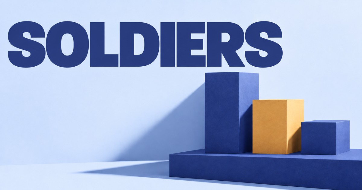 Illustration éditoriale abstraite générée par IA sur « Trois soldats blancs : ratios de corps et limites des détecteurs ». Ce ne sont pas des cours historiques.