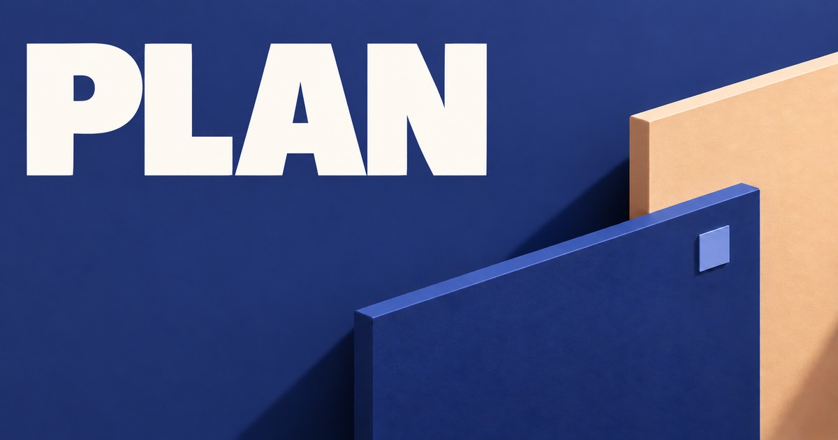 Illustration éditoriale abstraite générée par IA sur « Plan de trading : modèle, versions, taille et pauses ». Ce ne sont pas des cours historiques.