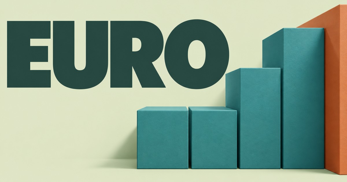 Ilustración editorial abstracta generada con IA sobre «Decisión del BCE: tipos, proyecciones y reacción del euro». No representa cotizaciones históricas.