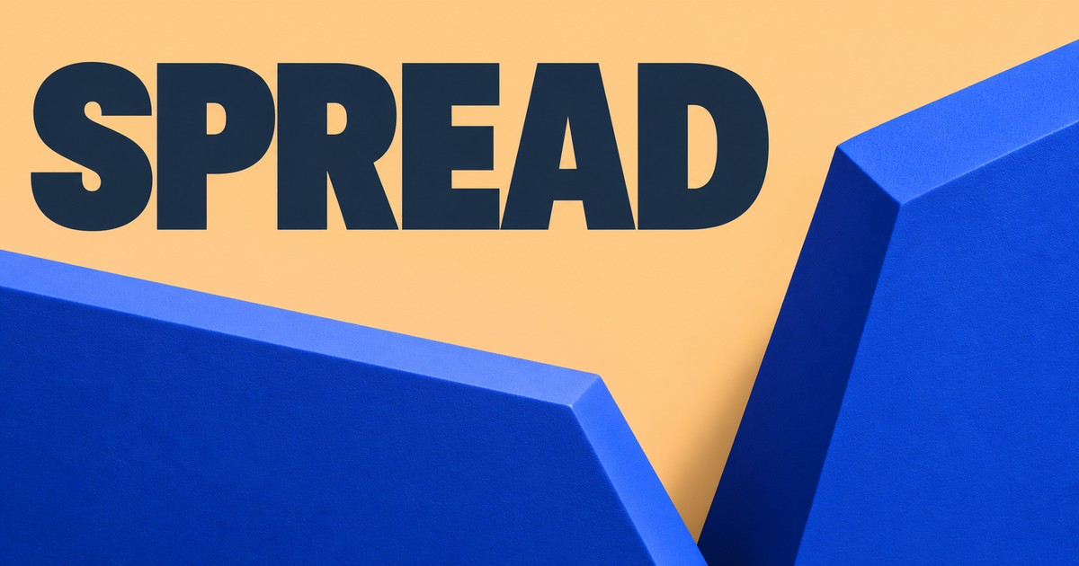 Illustration éditoriale abstraite générée par IA sur « Spread ou commission : mesurer les coûts sans les compter deux fois ». Ce ne sont pas des cours historiques.