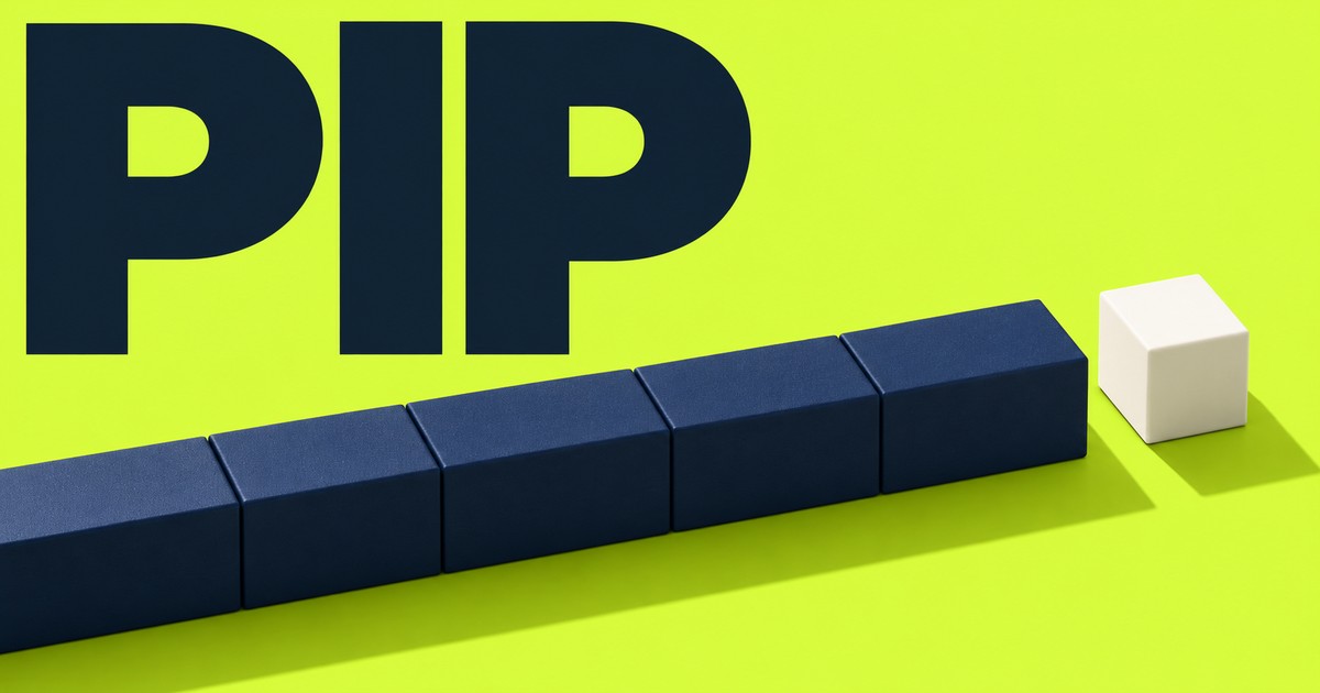 Ilustración editorial abstracta generada con IA sobre «Qué es un pip: distancia, actualizaciones y valor». No representa cotizaciones históricas.