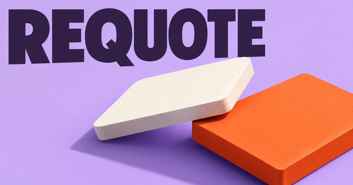 Illustration éditoriale abstraite générée par IA sur « Requote : une proposition de prix ne confirme pas une transaction ». Ce ne sont pas des cours historiques.