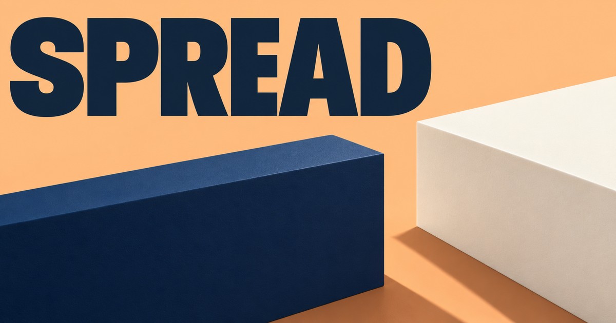Ilustración editorial abstracta generada con IA sobre «Spread fijo o variable: compara el coste completo». No representa cotizaciones históricas.
